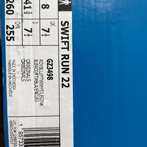 ADIDAS SWIFT RUN 22 SHOES - Picture 3 of 3